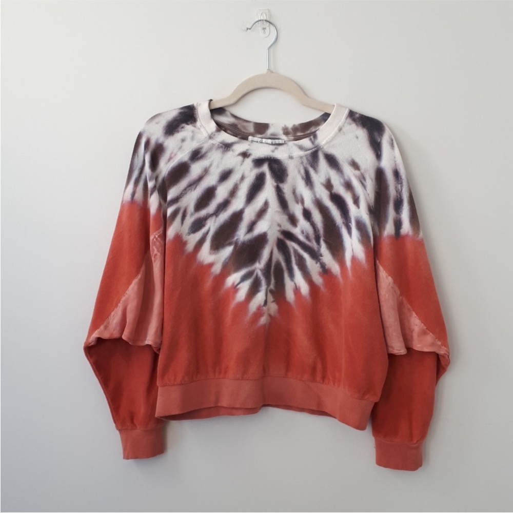 Young Fabulous & Broke Tie-Dye Sweatshirt in Black and Orange